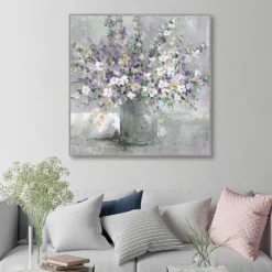 Farmhouse Lavender Framed Canvas Art Print-Kirkland's Home Store