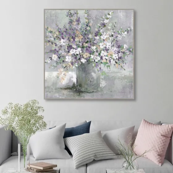 Farmhouse Lavender Framed Canvas Art Print-Kirkland's Home Store
