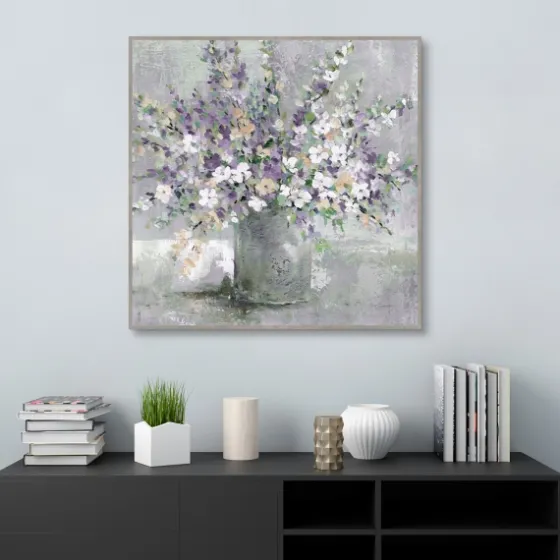 Farmhouse Lavender Framed Canvas Art Print-Kirkland's Home Store