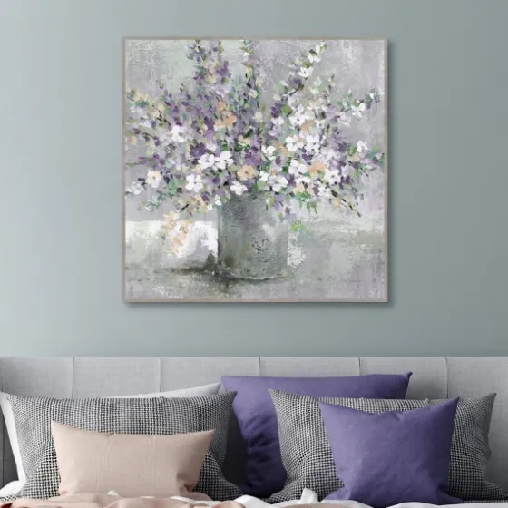 Farmhouse Lavender Framed Canvas Art Print-Kirkland's Home Store