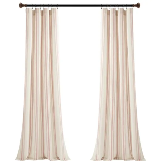 Farmhouse Stripe Curtain Panel Set, 84 In.-Kirkland's Home Cheap