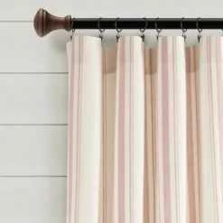 Farmhouse Stripe Curtain Panel Set, 84 In.-Kirkland's Home Cheap