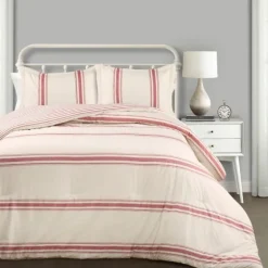 Farmhouse Stripe 3-Pc. Full/Queen Comforter Set-Kirkland's Home Flash Sale