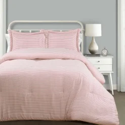 Farmhouse Stripe 3-Pc. Full/Queen Comforter Set-Kirkland's Home Flash Sale