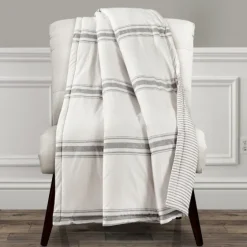 Farmhouse Stripe Throw-Kirkland's Home Best Sale