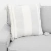 Farmhouse Stripe With Tassels Pillow-Kirkland's Home Online