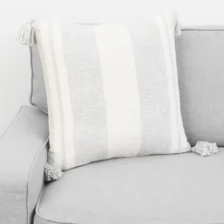 Farmhouse Stripe With Tassels Pillow-Kirkland's Home Online