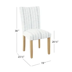 Farmhouse Stripes Highback Dining Chairs, Set Of 2-Kirkland's Home Sale