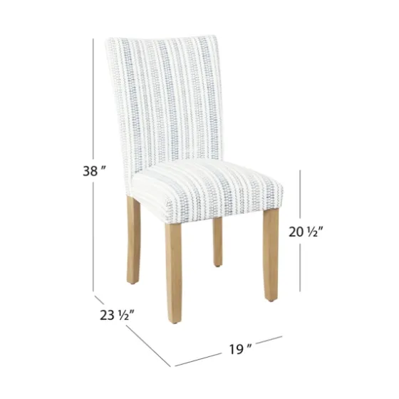 Farmhouse Stripes Highback Dining Chairs, Set Of 2-Kirkland's Home Sale