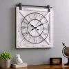Farmstead Wooden Barn Door Clock-Kirkland's Home Best Sale