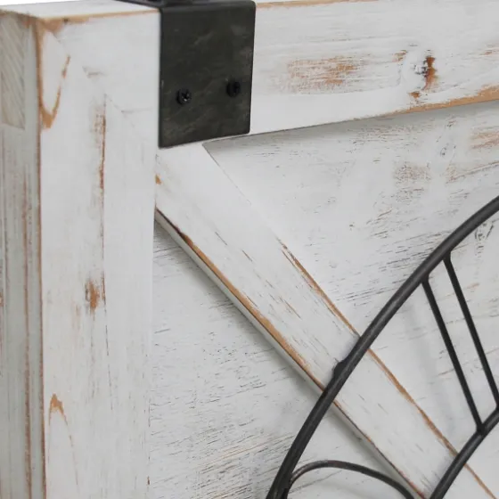 Farmstead Wooden Barn Door Clock-Kirkland's Home Best Sale