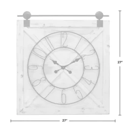 Farmstead Wooden Barn Door Clock-Kirkland's Home Best Sale