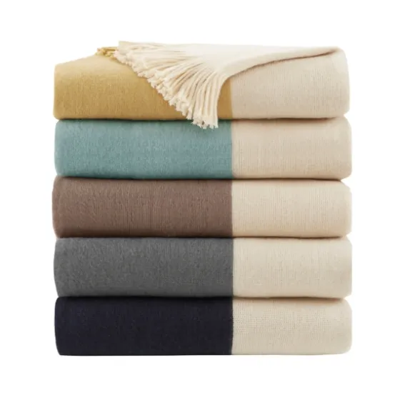 Faux Cashmere Color Block Throw Blanket-Kirkland's Home Best Sale