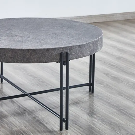 Faux Concrete And Metal Base Coffee Table-Kirkland's Home Best