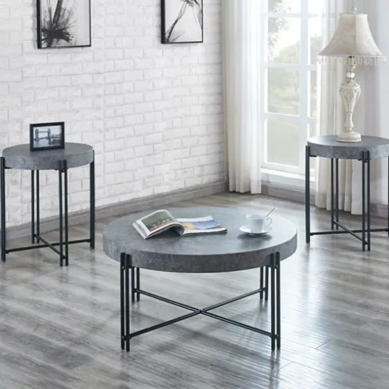 Faux Concrete And Metal Base Coffee Table-Kirkland's Home Best