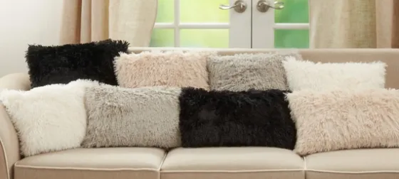 Faux Fur Lumbar Pillow-Kirkland's Home New