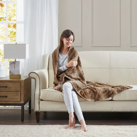 Faux Fur Oversized Throw Blanket-Kirkland's Home Best