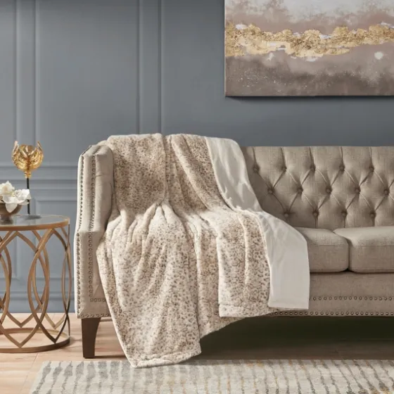 Faux Fur Oversized Throw Blanket-Kirkland's Home Clearance