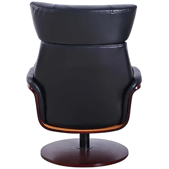 Faux Leather Accent Chair With Ottoman-Kirkland's Home Best Sale