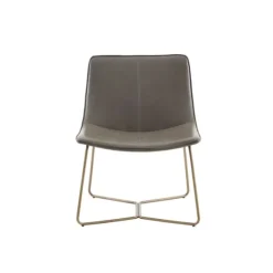 Faux Leather Accent Chair With Gold Base-Kirkland's Home Cheap