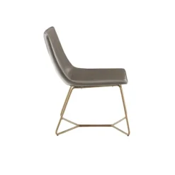 Faux Leather Accent Chair With Gold Base-Kirkland's Home Cheap