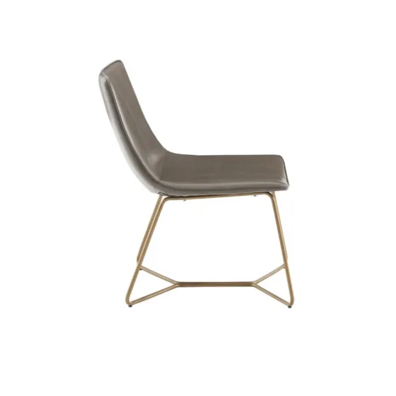 Faux Leather Accent Chair With Gold Base-Kirkland's Home Cheap