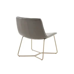 Faux Leather Accent Chair With Gold Base-Kirkland's Home Cheap