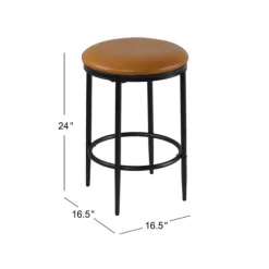 Faux Leather And Metal Counter Stool-Kirkland's Home Best Sale
