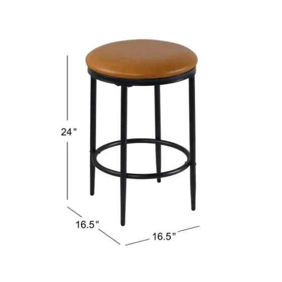 Faux Leather And Metal Counter Stool-Kirkland's Home Best Sale