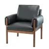 Faux Leather And Wood Accent Chair-Kirkland's Home Fashion