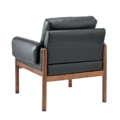 Faux Leather And Wood Accent Chair-Kirkland's Home Fashion