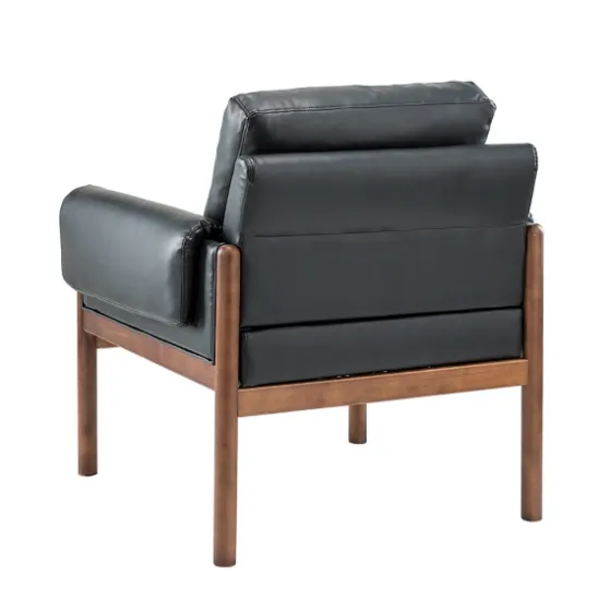 Faux Leather And Wood Accent Chair-Kirkland's Home Fashion