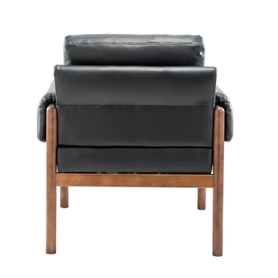 Faux Leather And Wood Accent Chair-Kirkland's Home Fashion