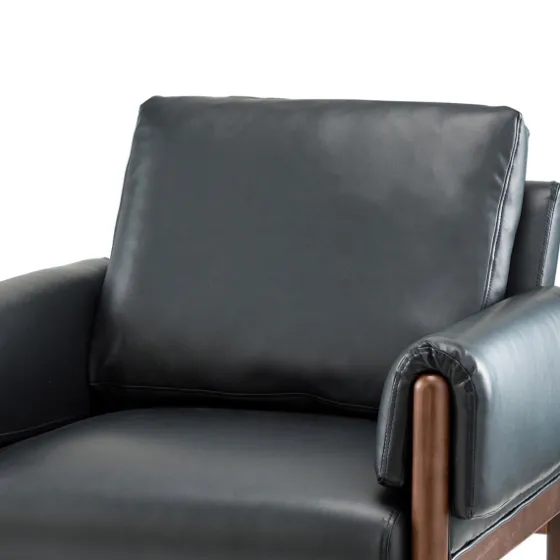Faux Leather And Wood Accent Chair-Kirkland's Home Fashion