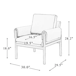 Faux Leather And Wood Accent Chair-Kirkland's Home Fashion