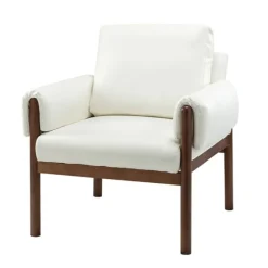 Faux Leather And Wood Accent Chair-Kirkland's Home Cheap