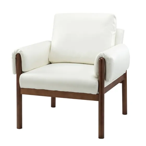 Faux Leather And Wood Accent Chair-Kirkland's Home Cheap