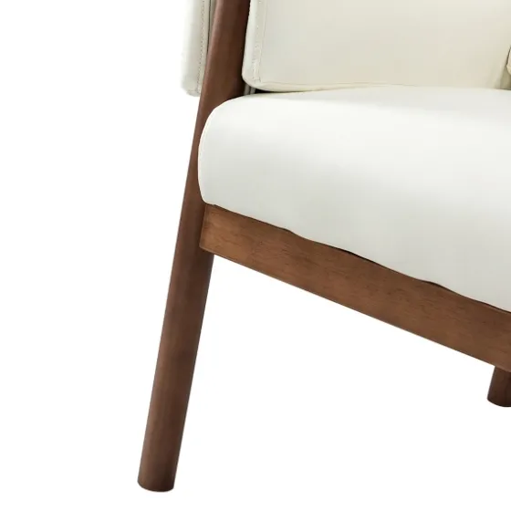 Faux Leather And Wood Accent Chair-Kirkland's Home Cheap