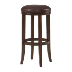 Faux Leather And Wood Bar Stool-Kirkland's Home Cheap