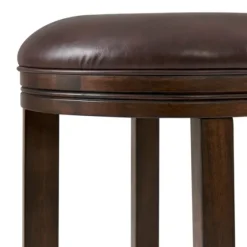 Faux Leather And Wood Bar Stool-Kirkland's Home Cheap