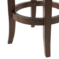 Faux Leather And Wood Counter Stool-Kirkland's Home Fashion