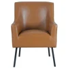 Faux Leather Black Legs Accent Chair-Kirkland's Home Hot