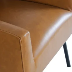Faux Leather Black Legs Accent Chair-Kirkland's Home Hot