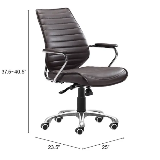 Faux Leather Channeled Office Chair-Kirkland's Home Best