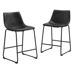 Faux Leather Counter Stools, Set Of 2-Kirkland's Home Store