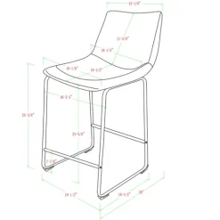 Faux Leather Counter Stools, Set Of 2-Kirkland's Home Store