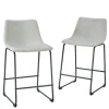 Faux Leather Counter Stools, Set Of 2-Kirkland's Home Shop
