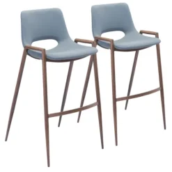 Faux Leather Cutout Bar Stools, Set Of 2-Kirkland's Home Hot