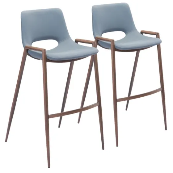 Faux Leather Cutout Bar Stools, Set Of 2-Kirkland's Home Hot