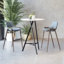 Faux Leather Cutout Bar Stools, Set Of 2-Kirkland's Home Hot
